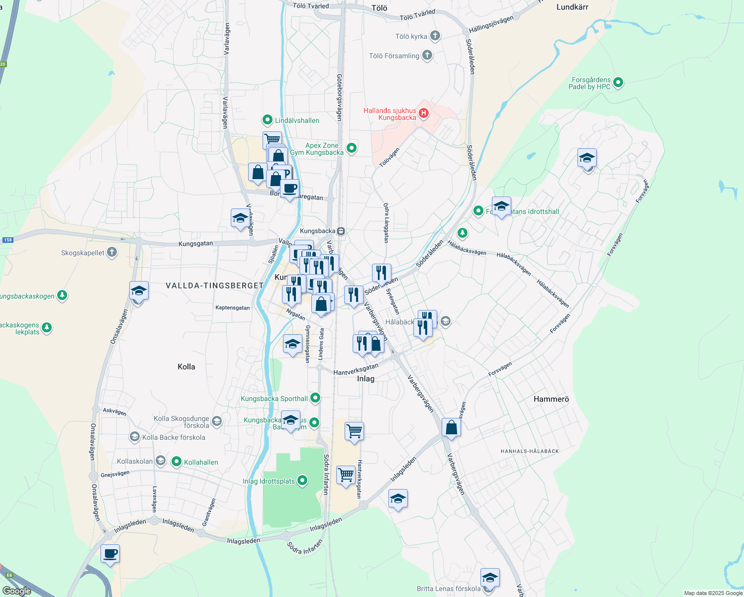 map of restaurants, bars, coffee shops, grocery stores, and more near in 