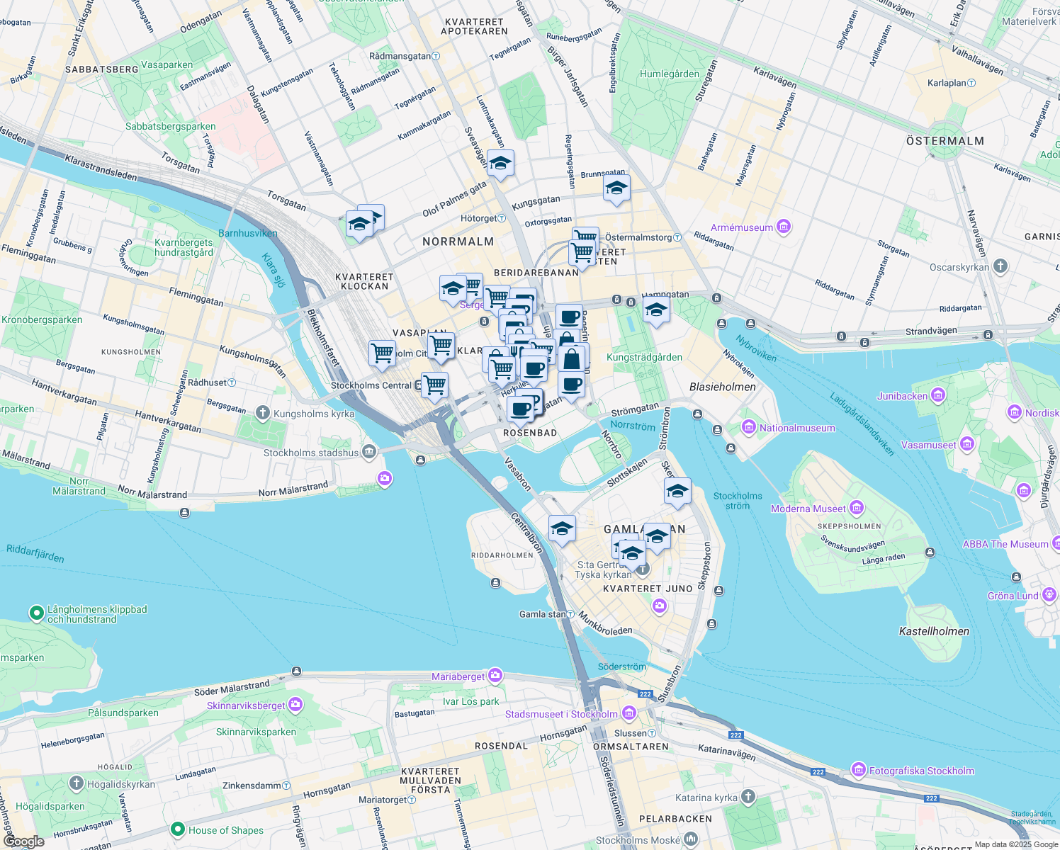 map of restaurants, bars, coffee shops, grocery stores, and more near in 