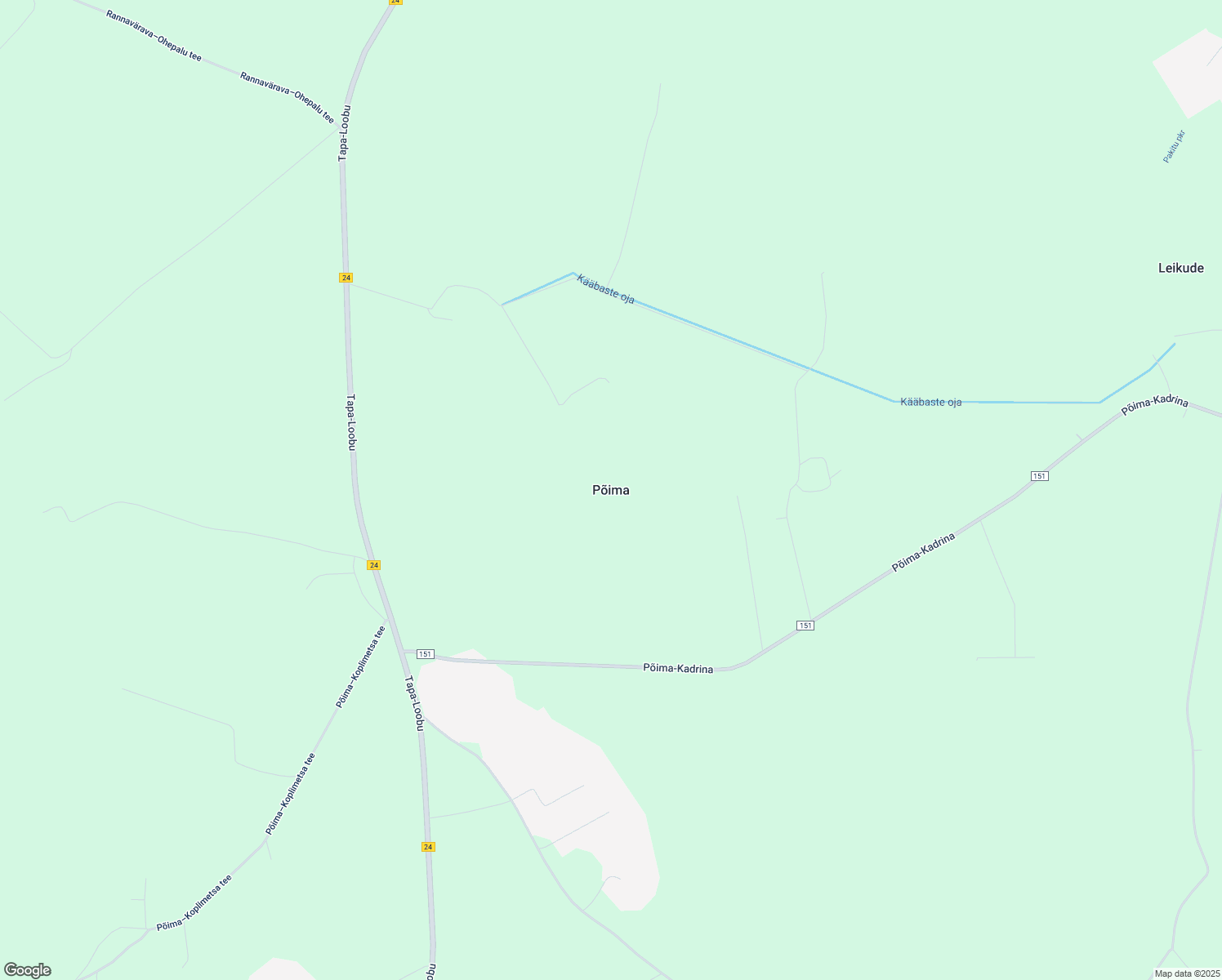 map of restaurants, bars, coffee shops, grocery stores, and more near in Kadrina Parish