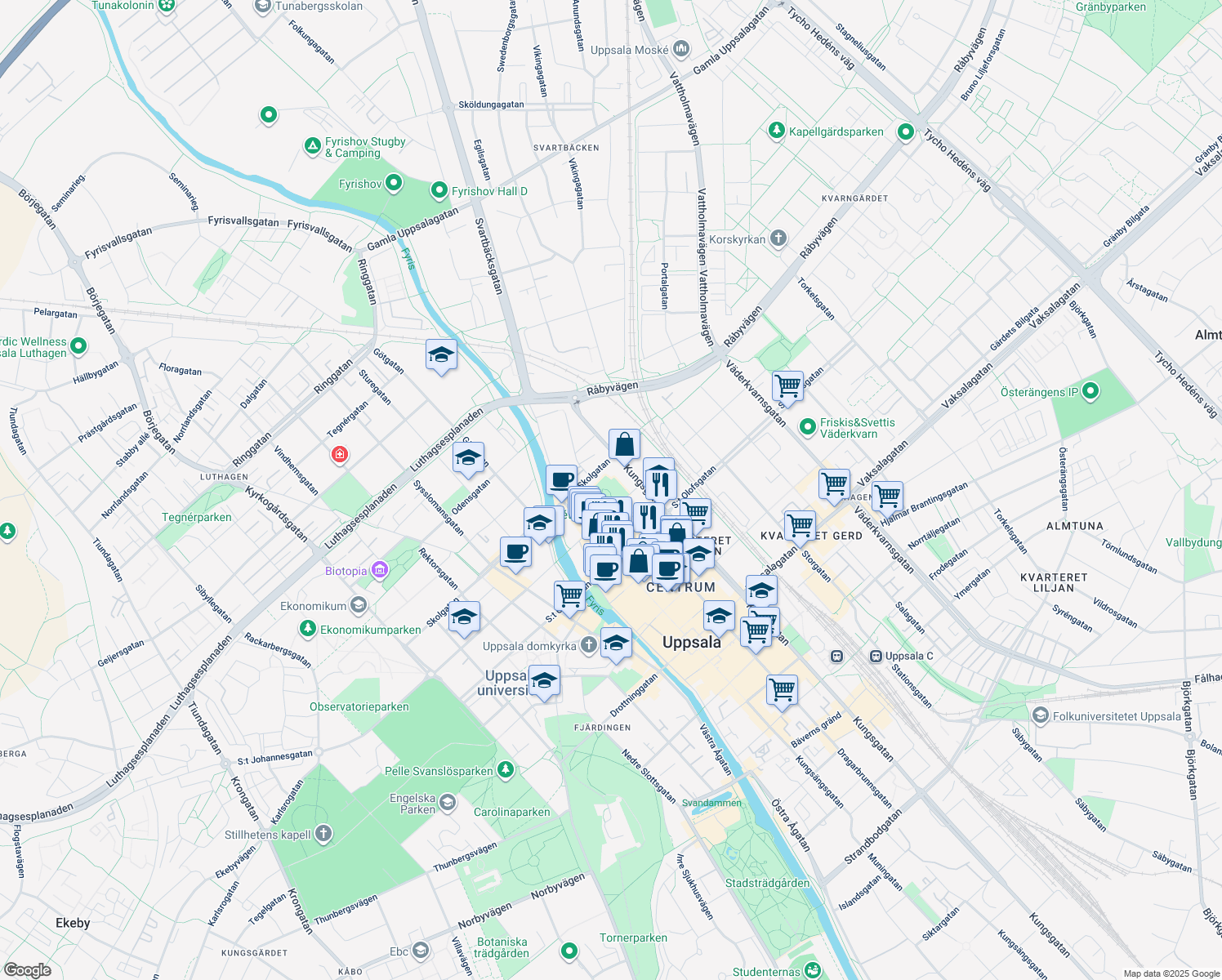 map of restaurants, bars, coffee shops, grocery stores, and more near in 
