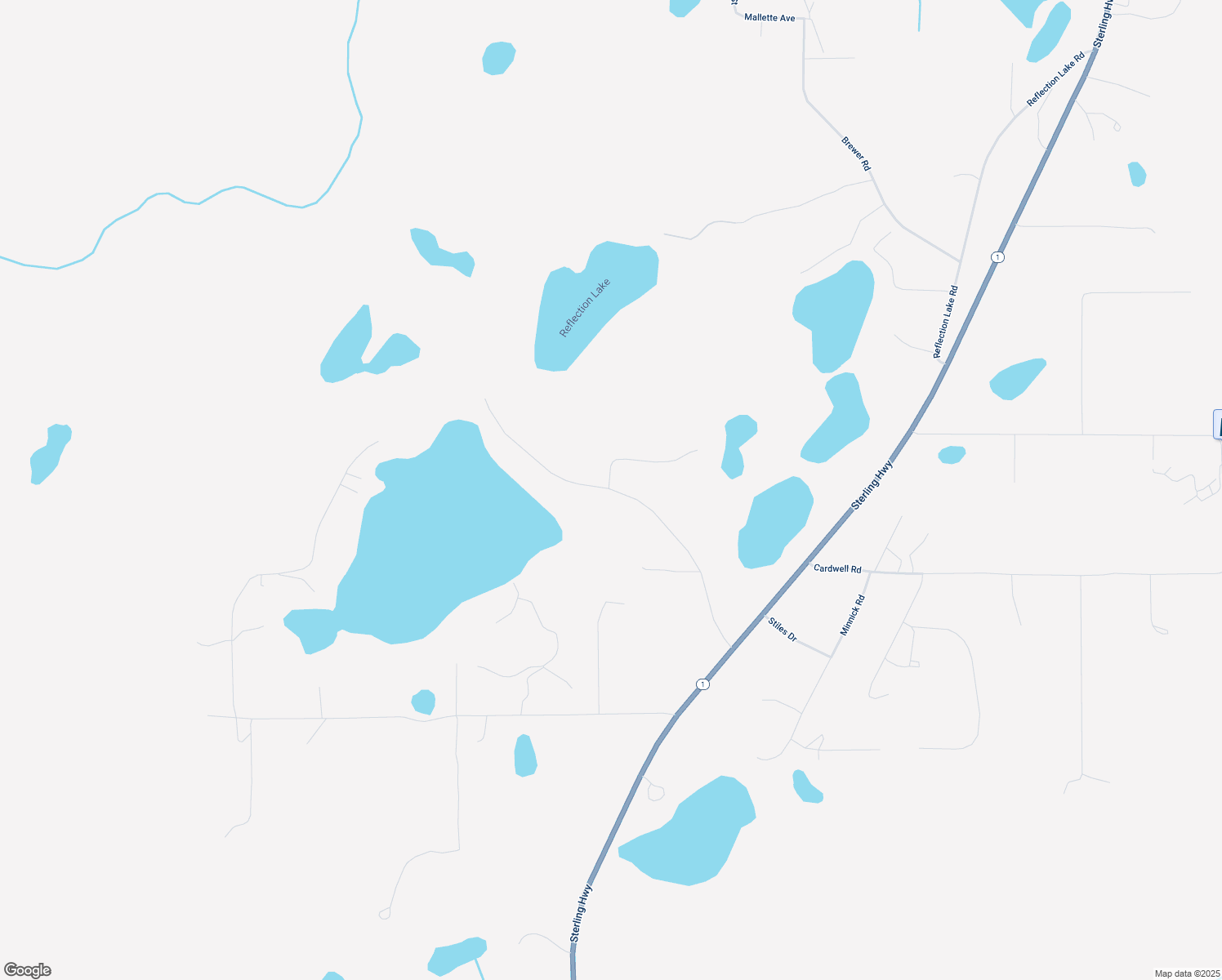 map of restaurants, bars, coffee shops, grocery stores, and more near 49175 Shadura Road in Soldotna