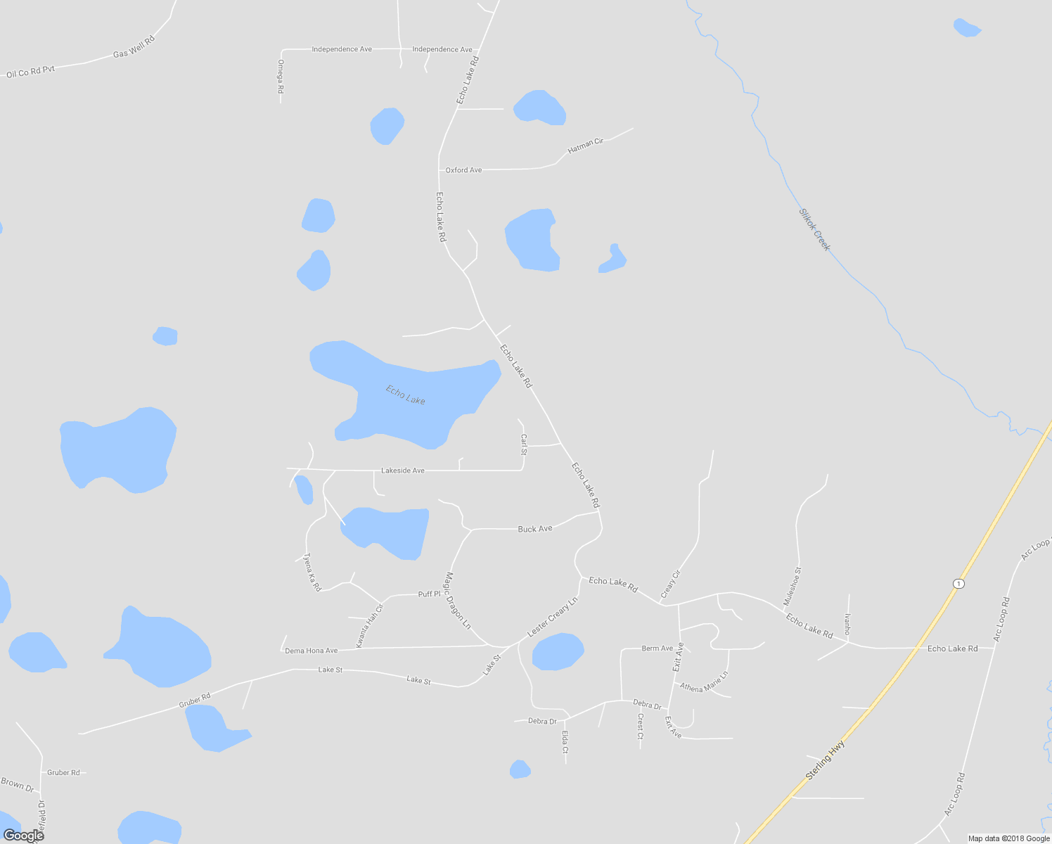 map of restaurants, bars, coffee shops, grocery stores, and more near 31417 Carl Street in Soldotna