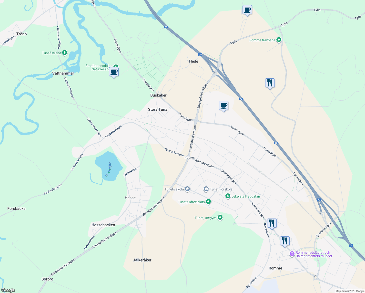 map of restaurants, bars, coffee shops, grocery stores, and more near in 