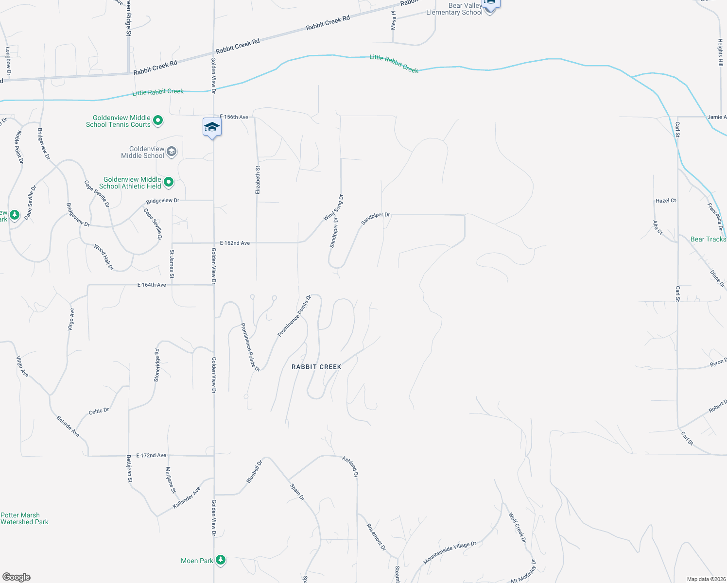 map of restaurants, bars, coffee shops, grocery stores, and more near 16492 Manorwood Pointe Circle in Anchorage