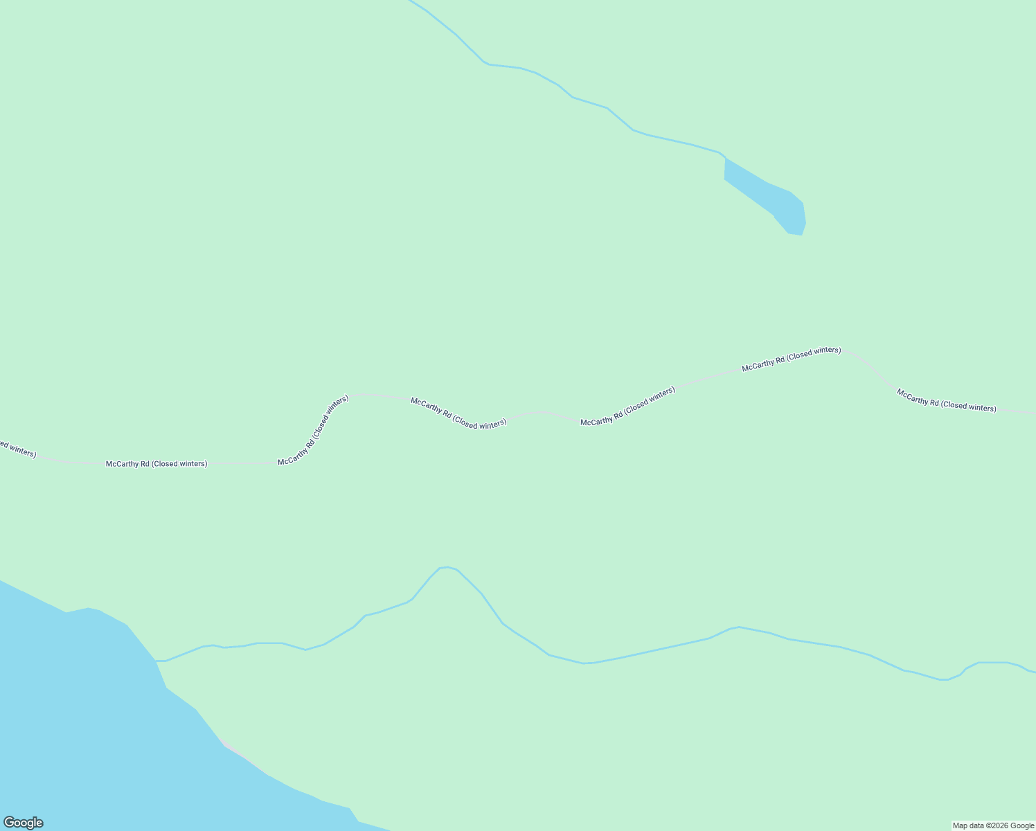 map of restaurants, bars, coffee shops, grocery stores, and more near McCarthy Road in Chitina