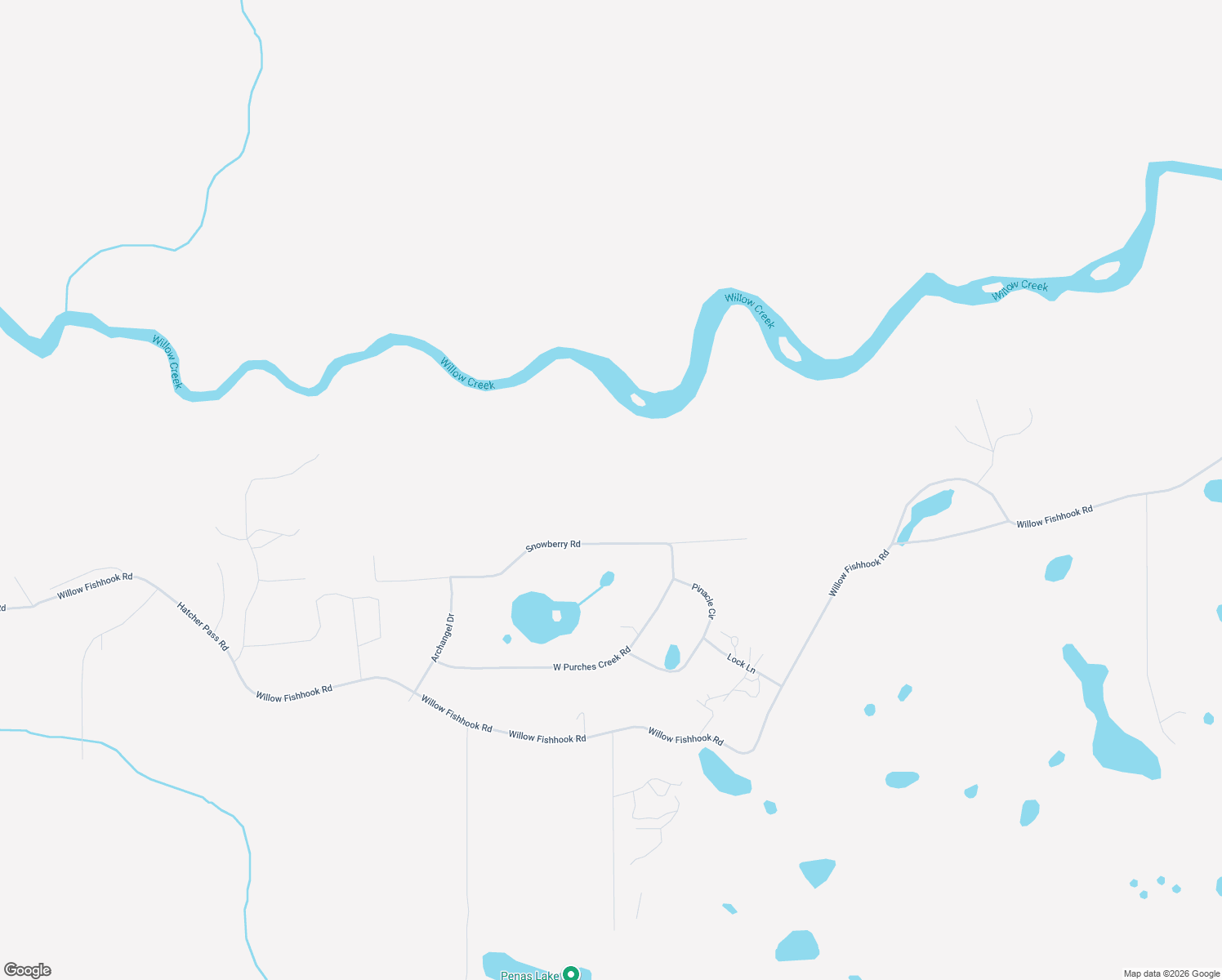 map of restaurants, bars, coffee shops, grocery stores, and more near 12643 Snowberry Road in Wasilla