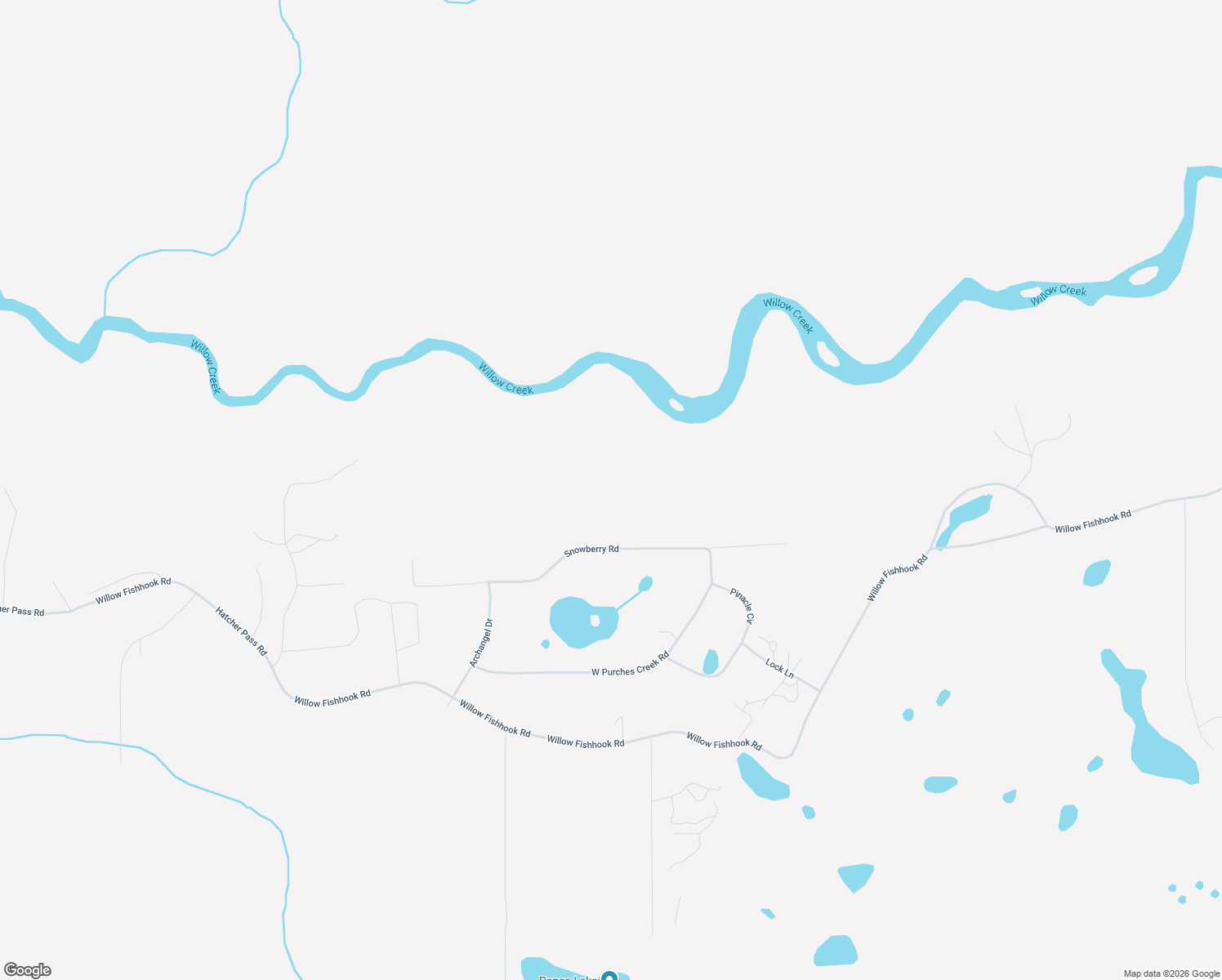 map of restaurants, bars, coffee shops, grocery stores, and more near 12719 Snowberry Road in Willow