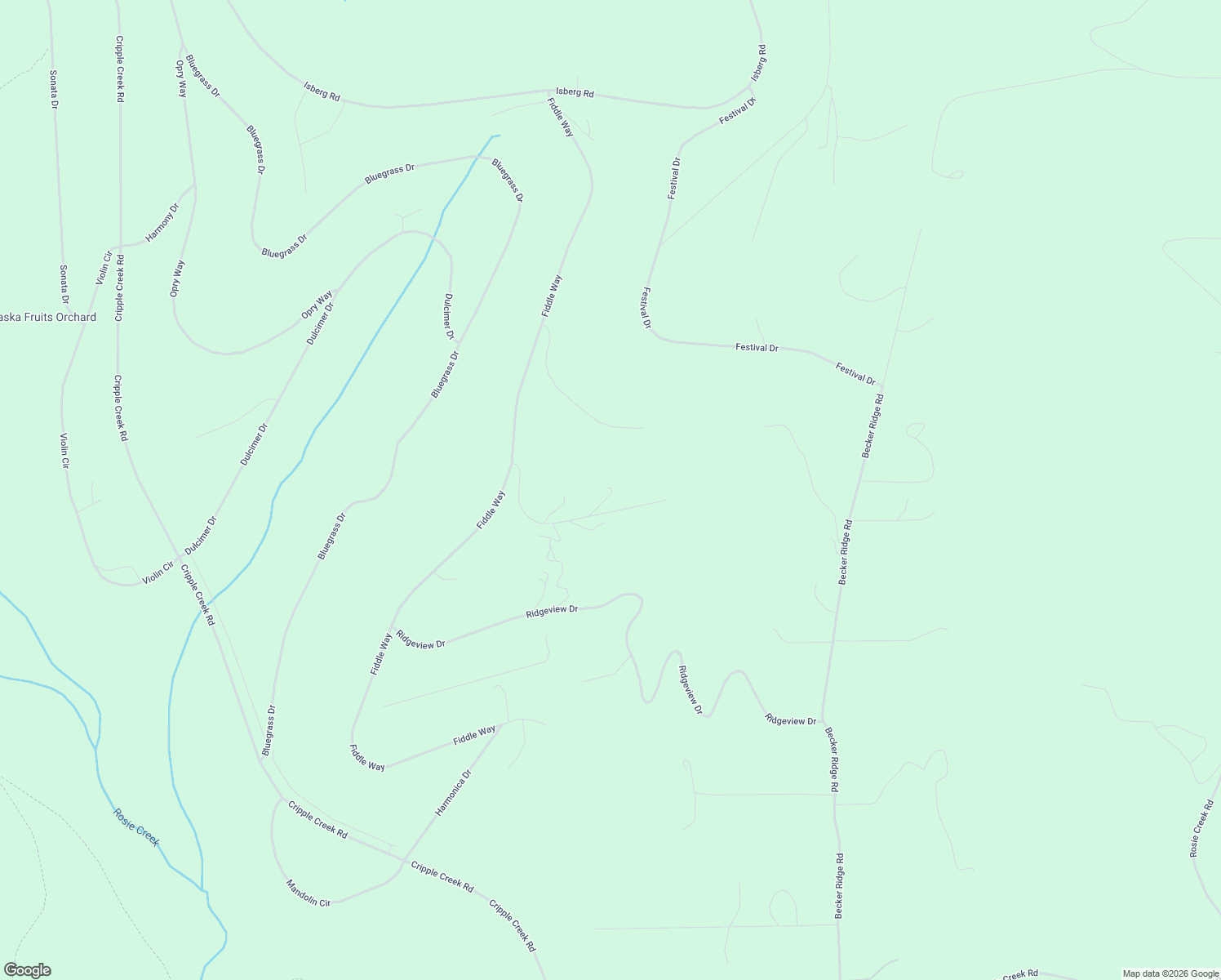map of restaurants, bars, coffee shops, grocery stores, and more near 3912 Dobro Drive in Fairbanks