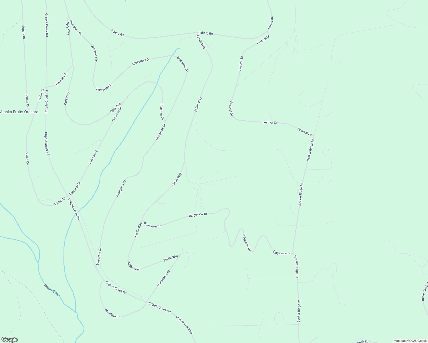 map of restaurants, bars, coffee shops, grocery stores, and more near 3912 Dobro Drive in Fairbanks