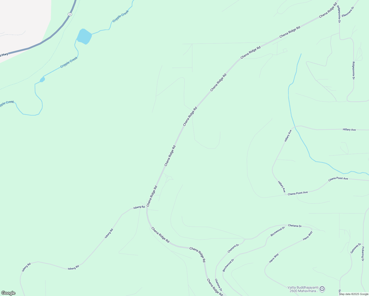 map of restaurants, bars, coffee shops, grocery stores, and more near 1268 Chena Ridge Road in Fairbanks