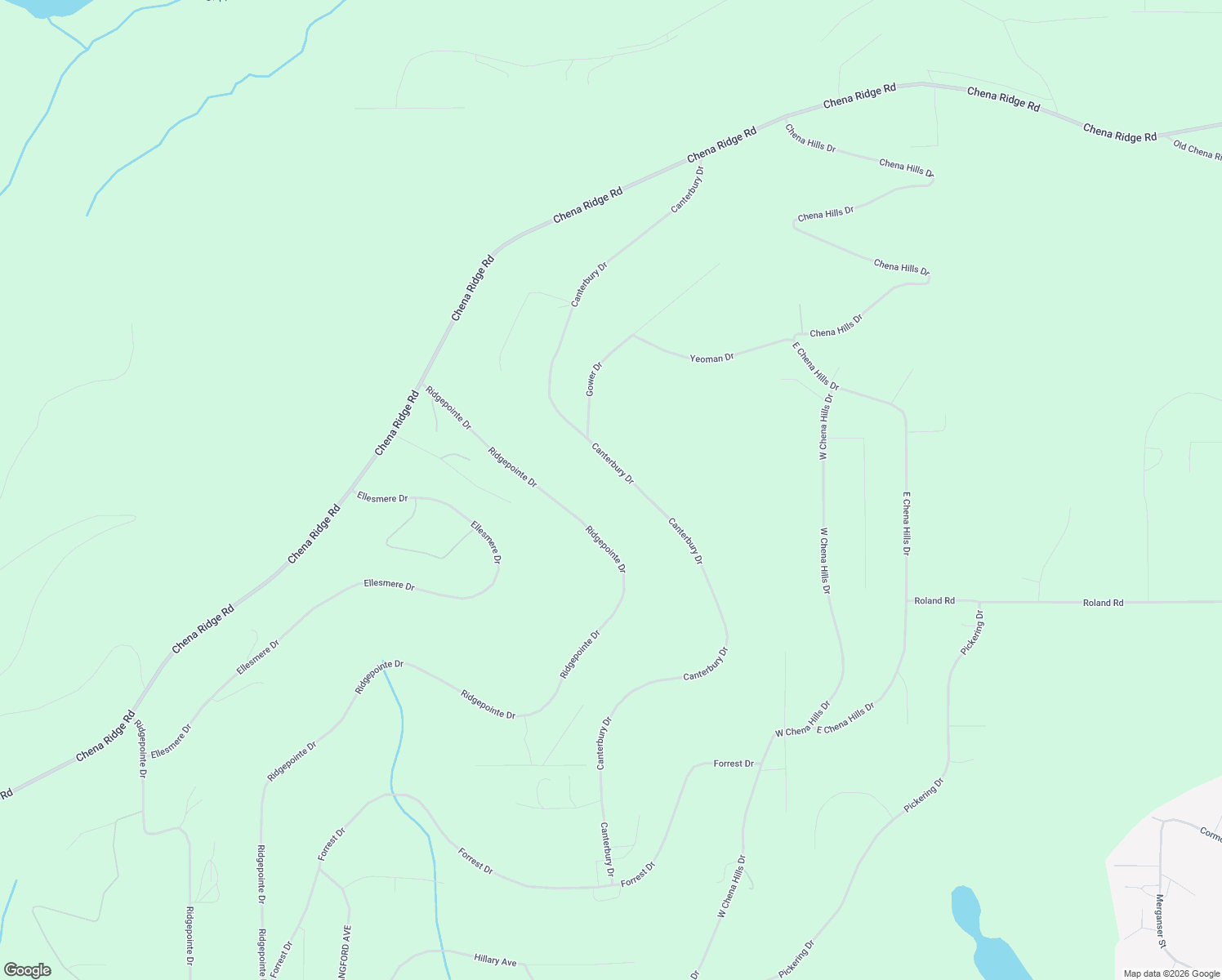 map of restaurants, bars, coffee shops, grocery stores, and more near 915 Canterbury Drive in Fairbanks