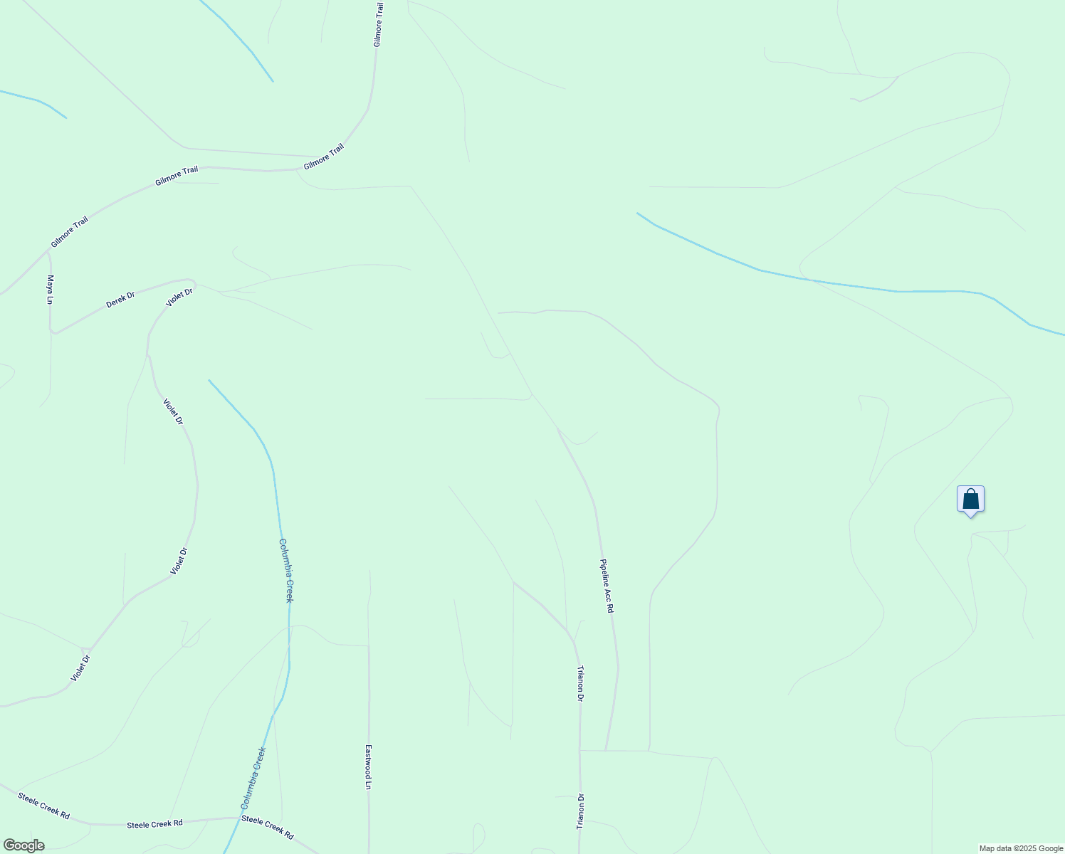 map of restaurants, bars, coffee shops, grocery stores, and more near 1250 Great View Lane in Fairbanks