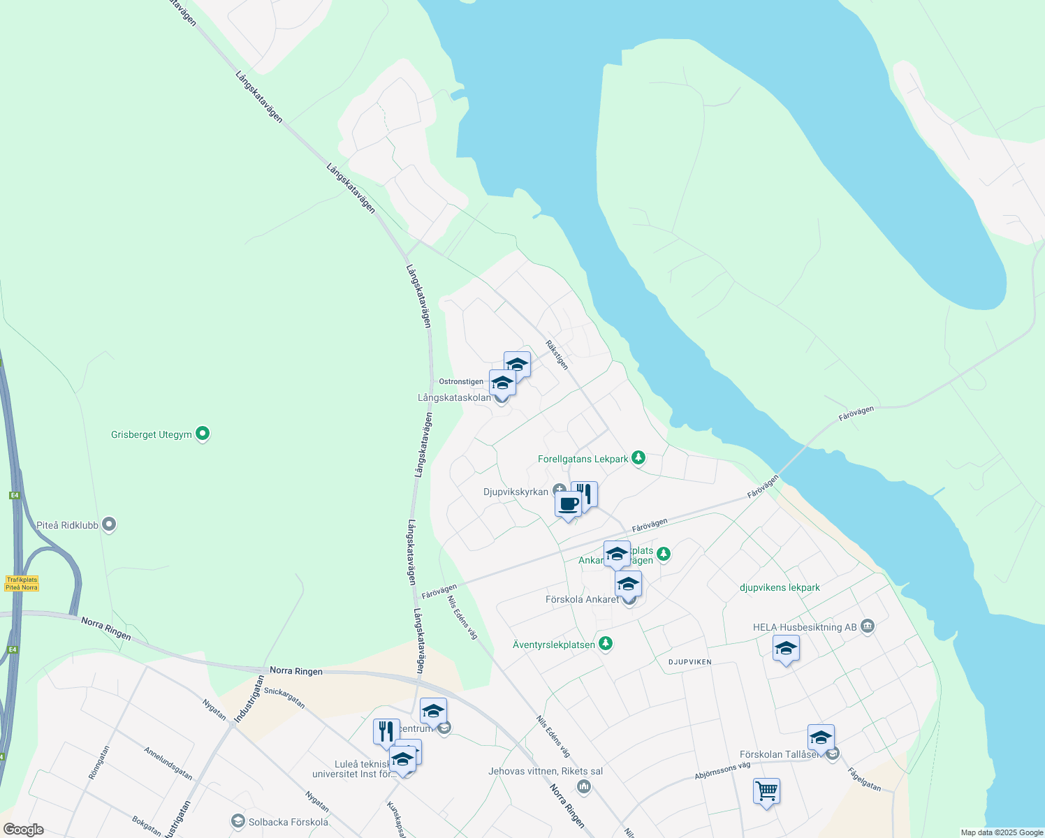 map of restaurants, bars, coffee shops, grocery stores, and more near in 