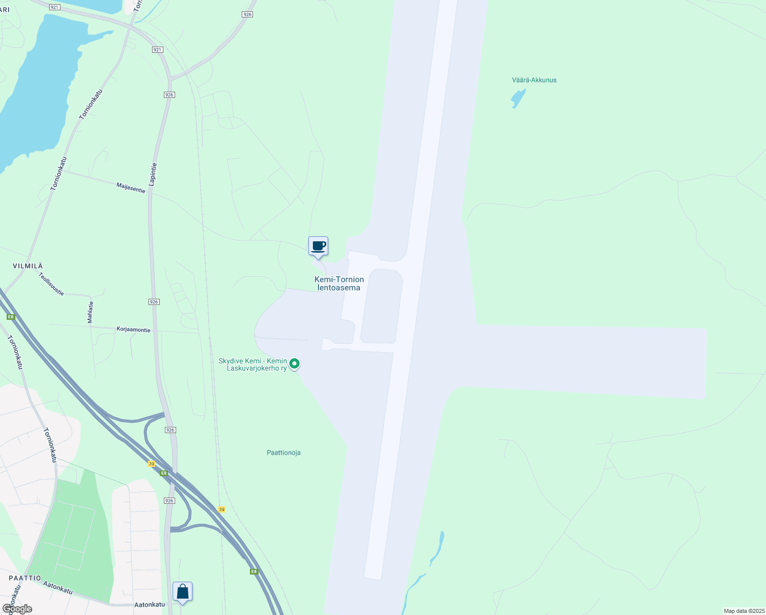 map of restaurants, bars, coffee shops, grocery stores, and more near in Lautiosaari