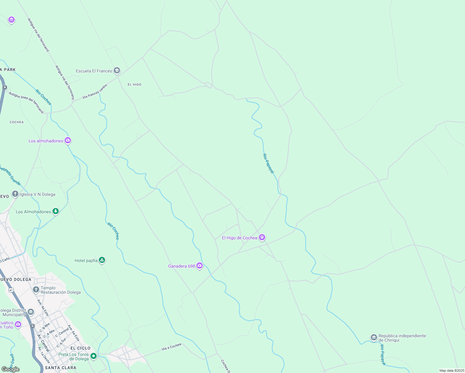 map of restaurants, bars, coffee shops, grocery stores, and more near in Cochea