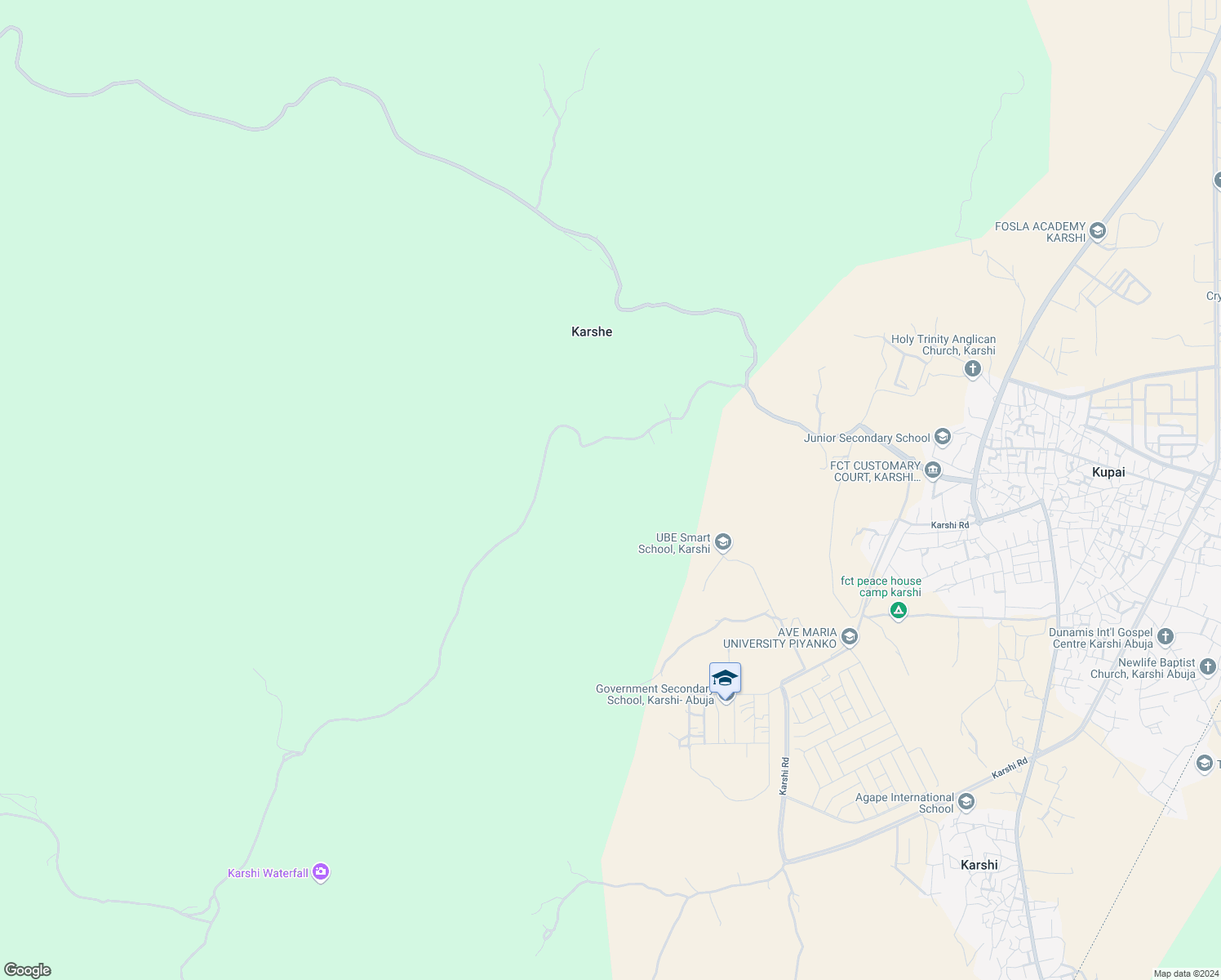 map of restaurants, bars, coffee shops, grocery stores, and more near in Karshe