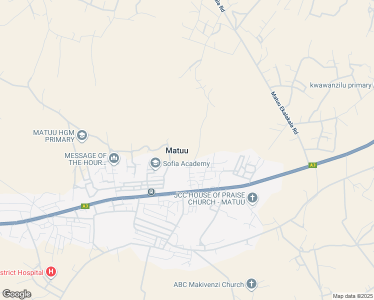 map of restaurants, bars, coffee shops, grocery stores, and more near in Matuu