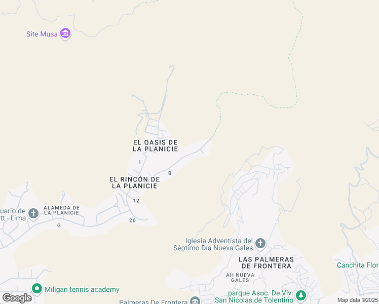 map of restaurants, bars, coffee shops, grocery stores, and more near c6 Calle El Peñon in Lima