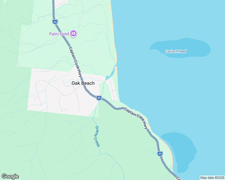map of restaurants, bars, coffee shops, grocery stores, and more near Oak Street in Oak Beach