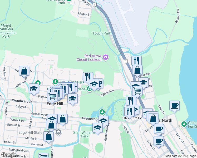 map of restaurants, bars, coffee shops, grocery stores, and more near 4 Stuart Street in Edge Hill