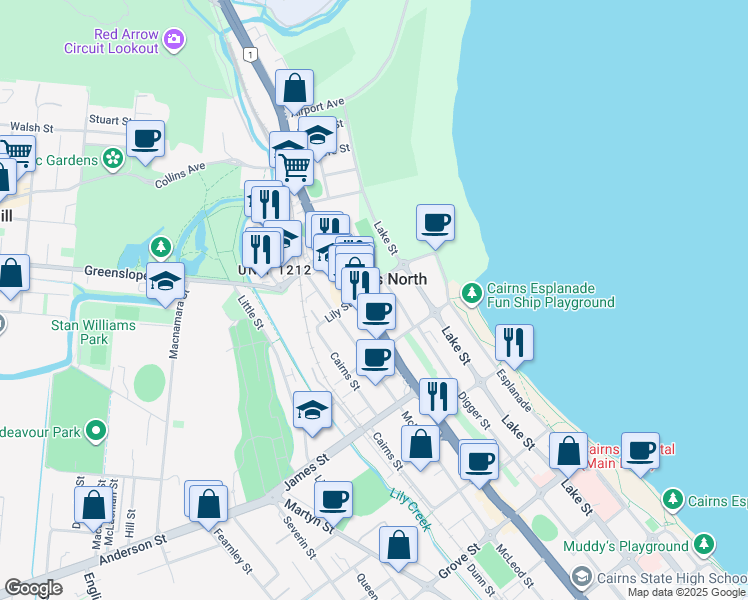 350 Sheridan Street, Cairns QLD Walk Score