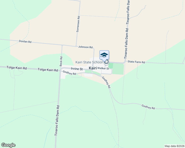 map of restaurants, bars, coffee shops, grocery stores, and more near 53 Godfrey Rd in Kairi