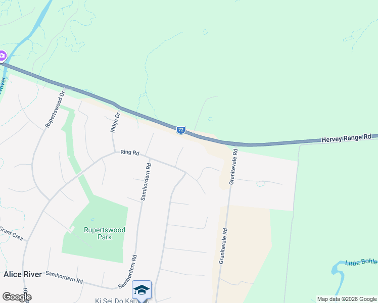 map of restaurants, bars, coffee shops, grocery stores, and more near 7 Ranch Court in Alice River