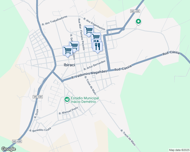 map of restaurants, bars, coffee shops, grocery stores, and more near in 