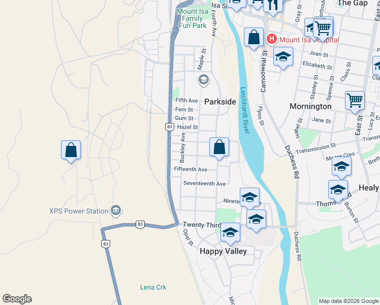 map of restaurants, bars, coffee shops, grocery stores, and more near 2 Thirteenth Avenue in Parkside
