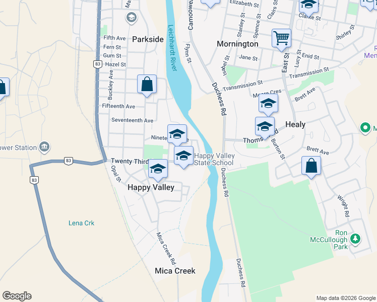 map of restaurants, bars, coffee shops, grocery stores, and more near 7 Elliott Avenue in Parkside