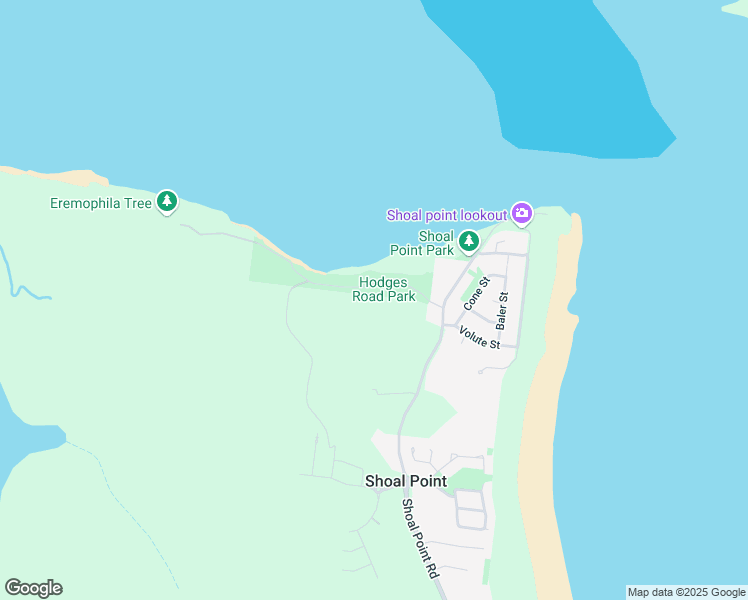 map of restaurants, bars, coffee shops, grocery stores, and more near 27 Hodges Road in Shoal Point