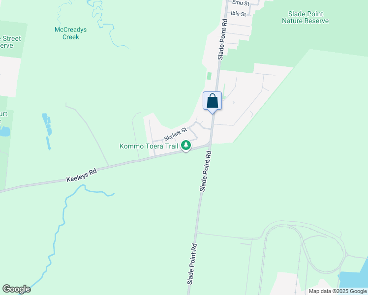 map of restaurants, bars, coffee shops, grocery stores, and more near 16 Keeleys Road in Slade Point