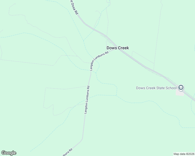 map of restaurants, bars, coffee shops, grocery stores, and more near LOT 1 Langdon Lumburra Road in Dows Creek