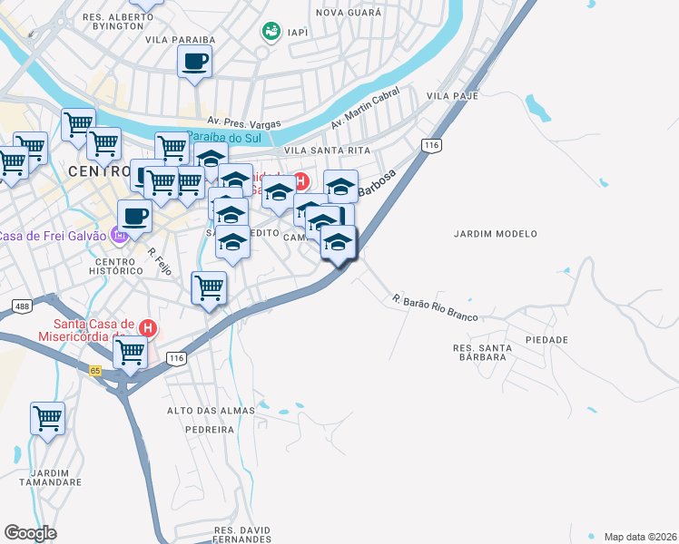 map of restaurants, bars, coffee shops, grocery stores, and more near in 