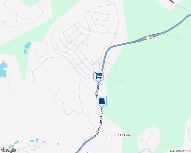 map of restaurants, bars, coffee shops, grocery stores, and more near 14 Rodovia Romildo Prado in Louveira