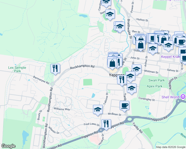 map of restaurants, bars, coffee shops, grocery stores, and more near in Bangalee