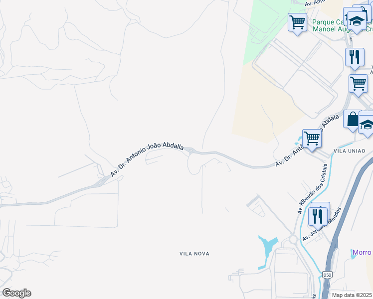 map of restaurants, bars, coffee shops, grocery stores, and more near 3333 Avenida Doutor Antonio João Abdalla in Cajamar
