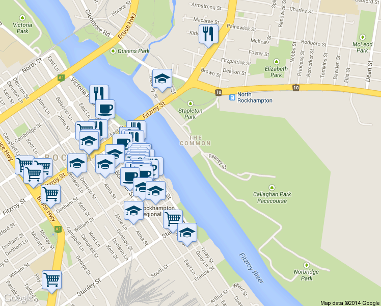map of restaurants, bars, coffee shops, grocery stores, and more near LOT 4 Reaney St in The Common
