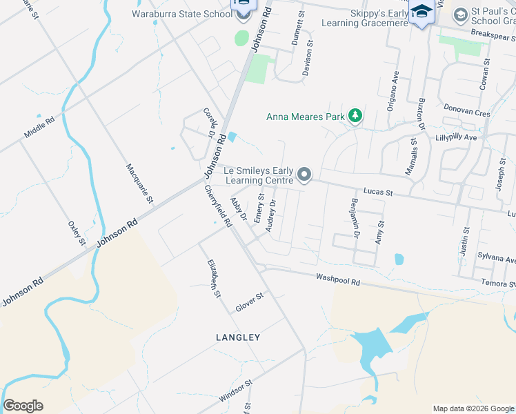 map of restaurants, bars, coffee shops, grocery stores, and more near LOT 35 Emery Street in Gracemere
