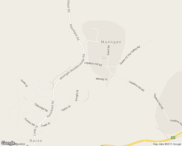 map of restaurants, bars, coffee shops, grocery stores, and more near LOT 2 Leydens Hill Rd in Moongan