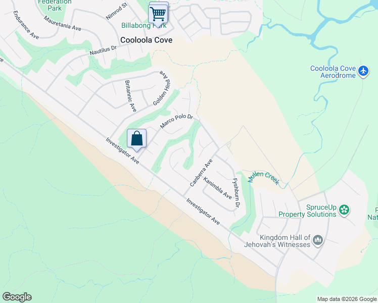 map of restaurants, bars, coffee shops, grocery stores, and more near 53 Mariposa Place in Cooloola Cove