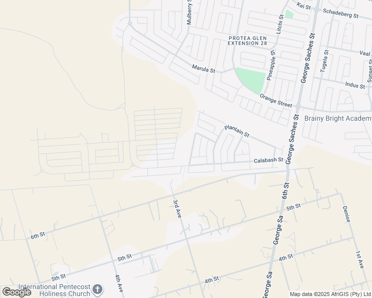 map of restaurants, bars, coffee shops, grocery stores, and more near in Soweto