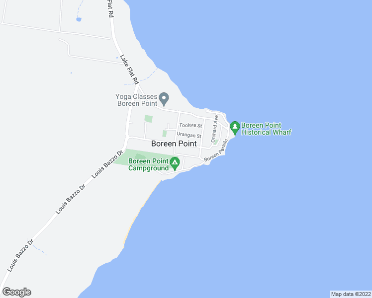 map of restaurants, bars, coffee shops, grocery stores, and more near 51 Laguna Street in Boreen Point