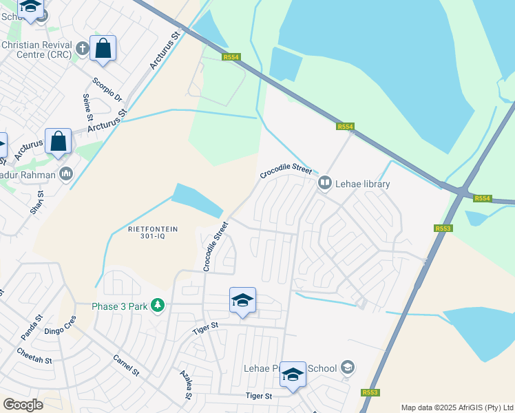 map of restaurants, bars, coffee shops, grocery stores, and more near in Johannesburg