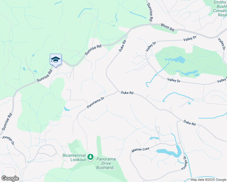 map of restaurants, bars, coffee shops, grocery stores, and more near 312 Duke Road in Doonan
