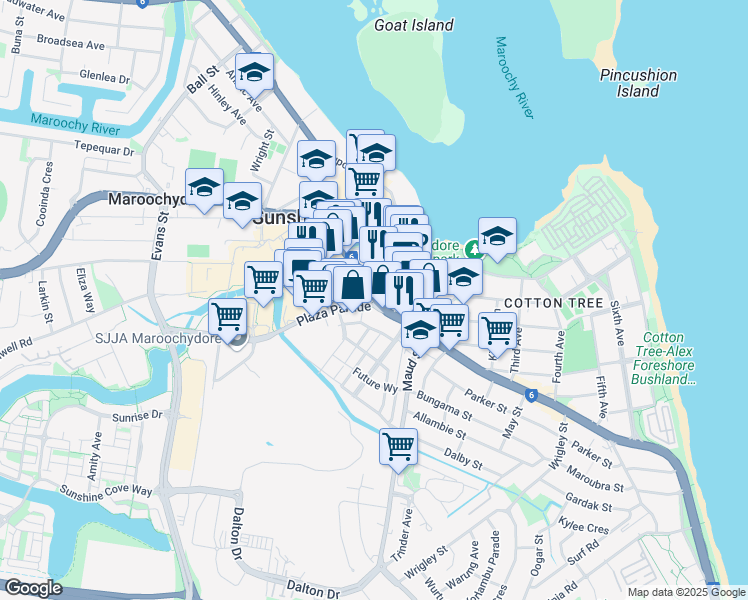 map of restaurants, bars, coffee shops, grocery stores, and more near in 