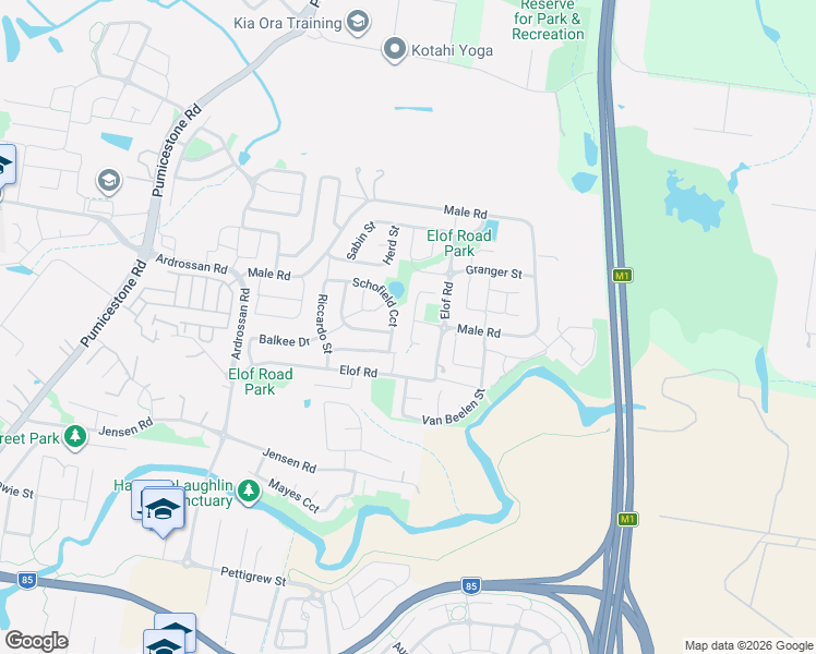 map of restaurants, bars, coffee shops, grocery stores, and more near 2 Tilley Court in Caboolture