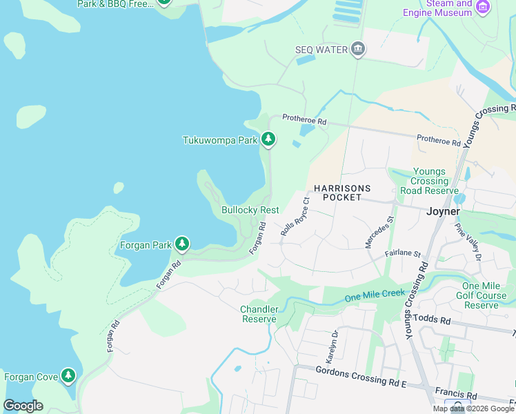 map of restaurants, bars, coffee shops, grocery stores, and more near in Joyner