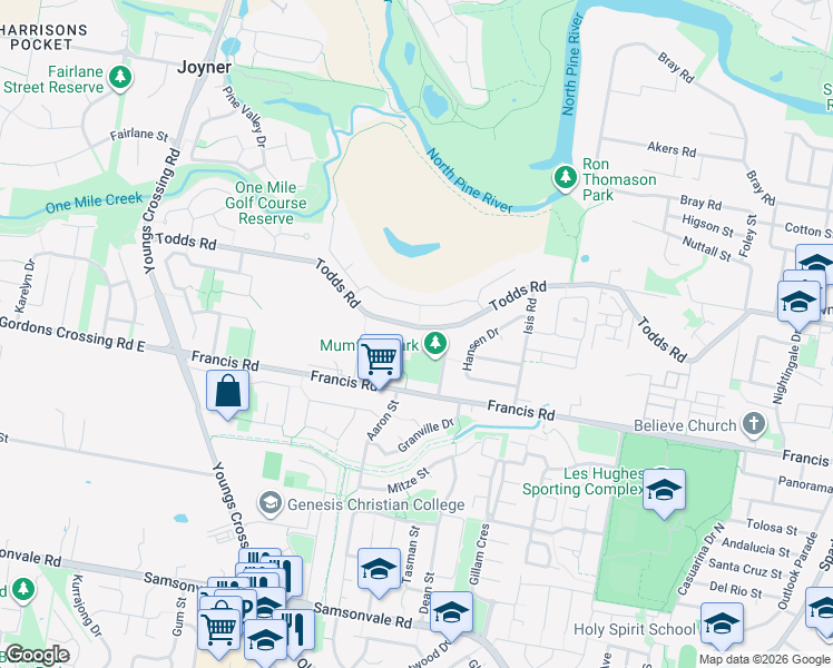 map of restaurants, bars, coffee shops, grocery stores, and more near 183 Todds Road in Lawnton