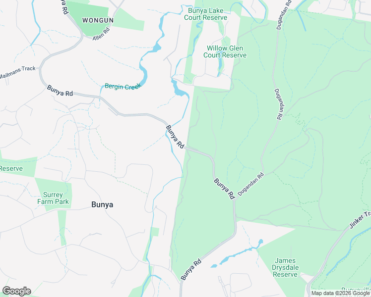 map of restaurants, bars, coffee shops, grocery stores, and more near LOT 2 Bunya Rd in Bunya